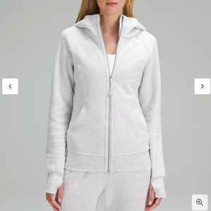 Lululemon Scuba Full-Zip Hoodie Sweatshirt in Heathered Gray